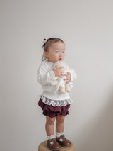 Heart corduroy frill bloomer