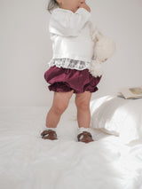 Heart corduroy frill bloomer