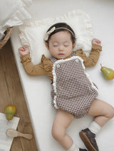 Petit lace suspender suit