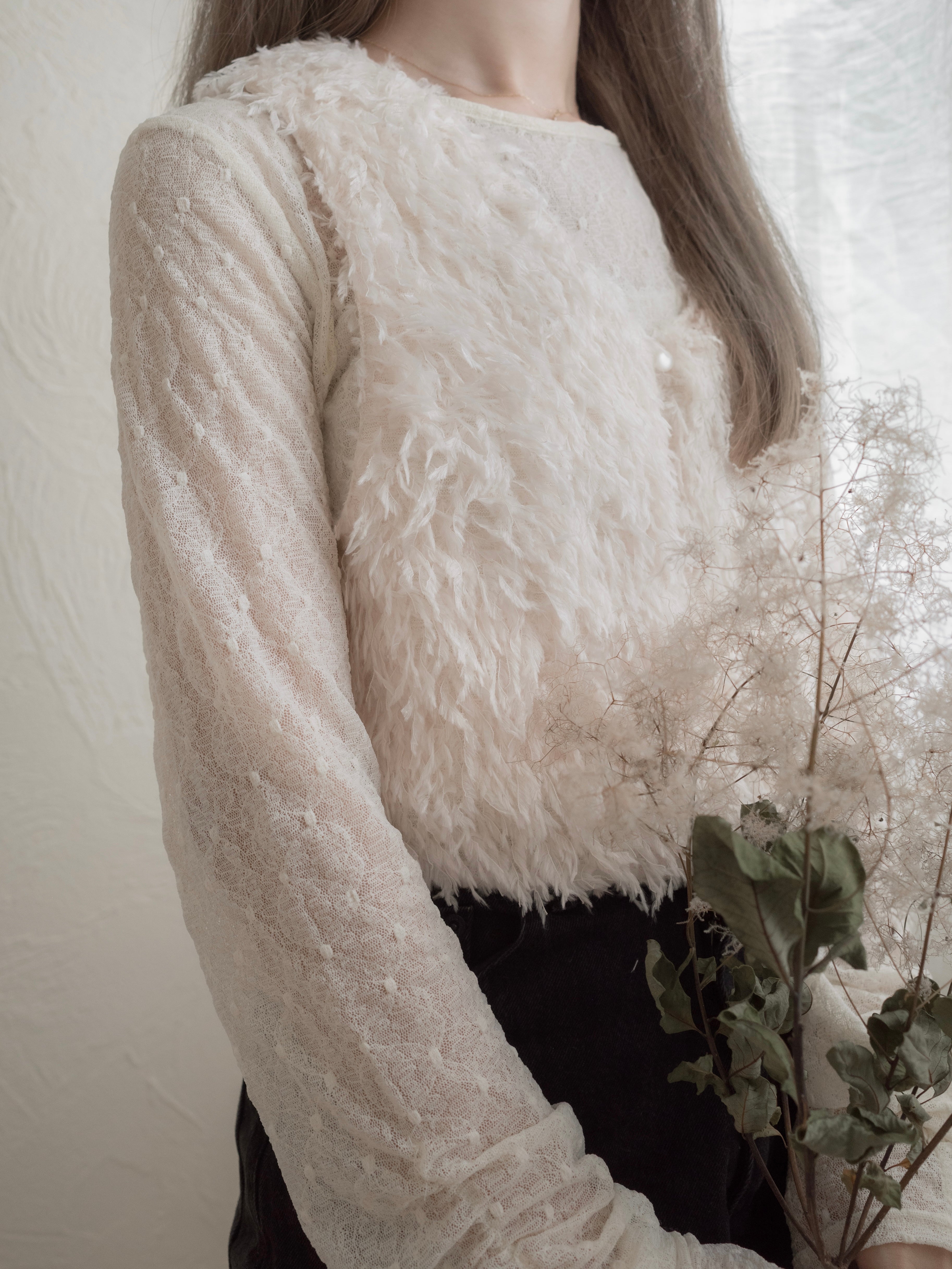 *Noeul.made* Chaton fluffy vest (mom)