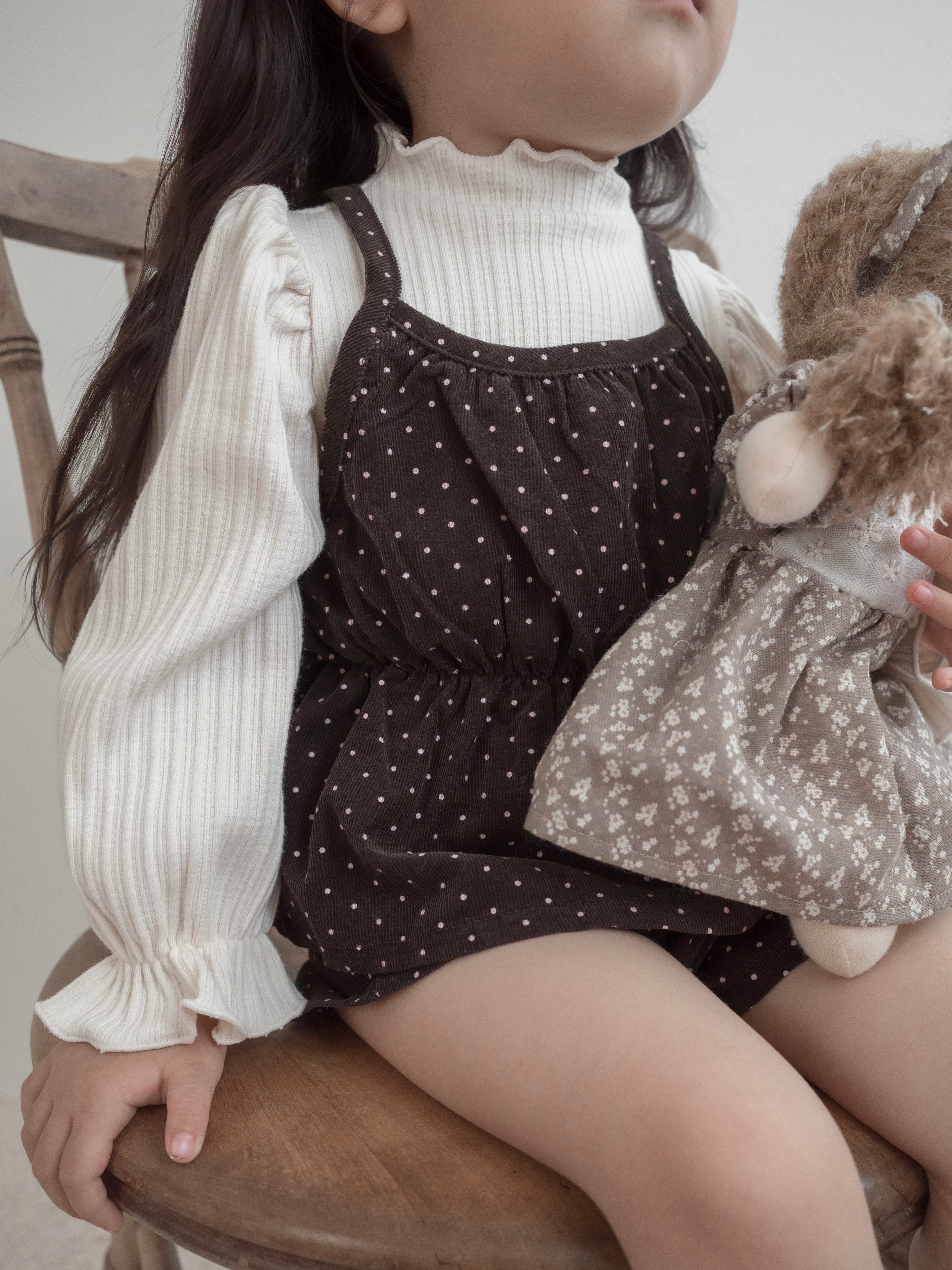 Mellow rib puff tops