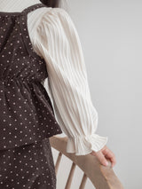 Mellow rib puff tops