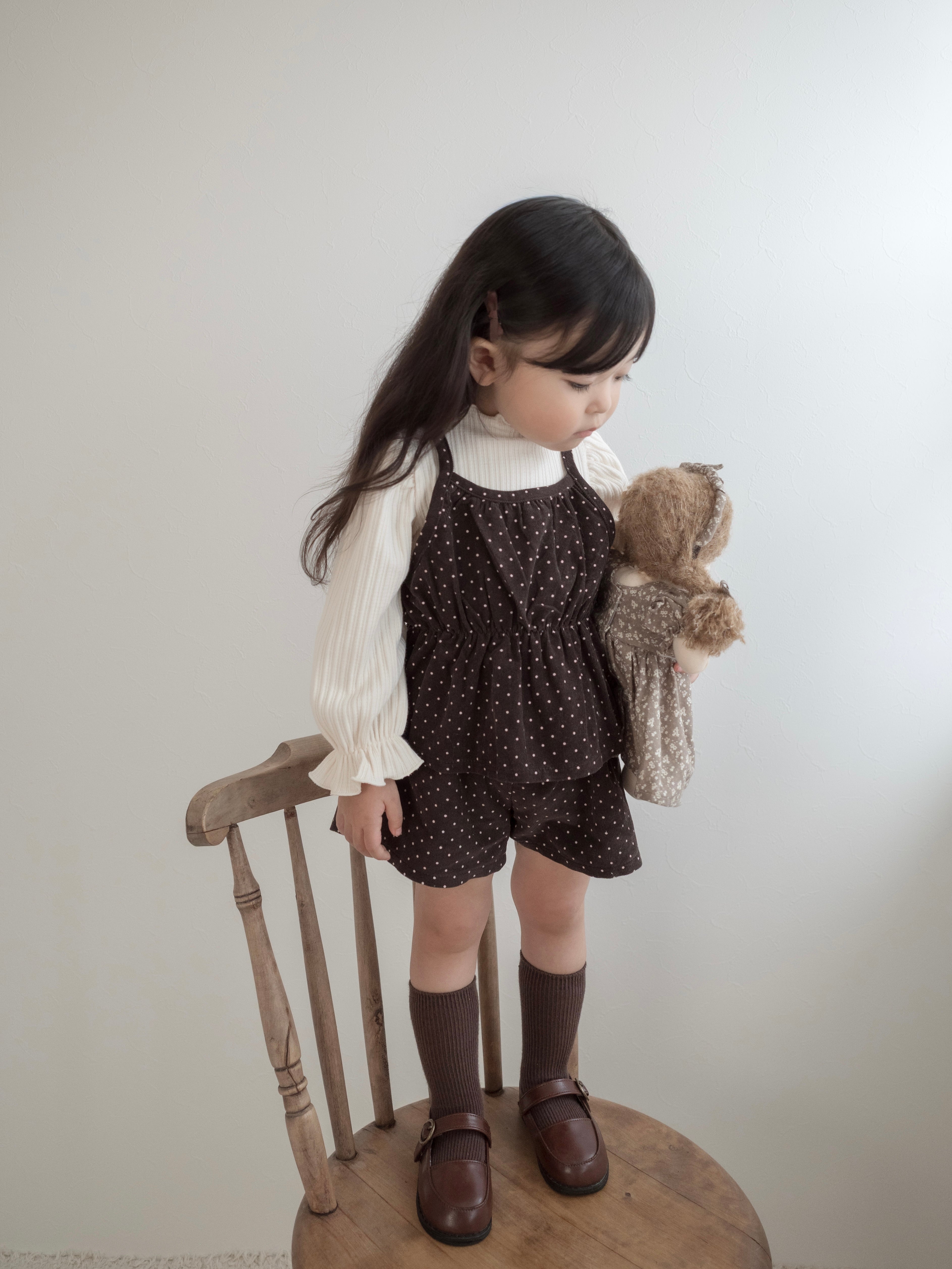 Mellow rib puff tops
