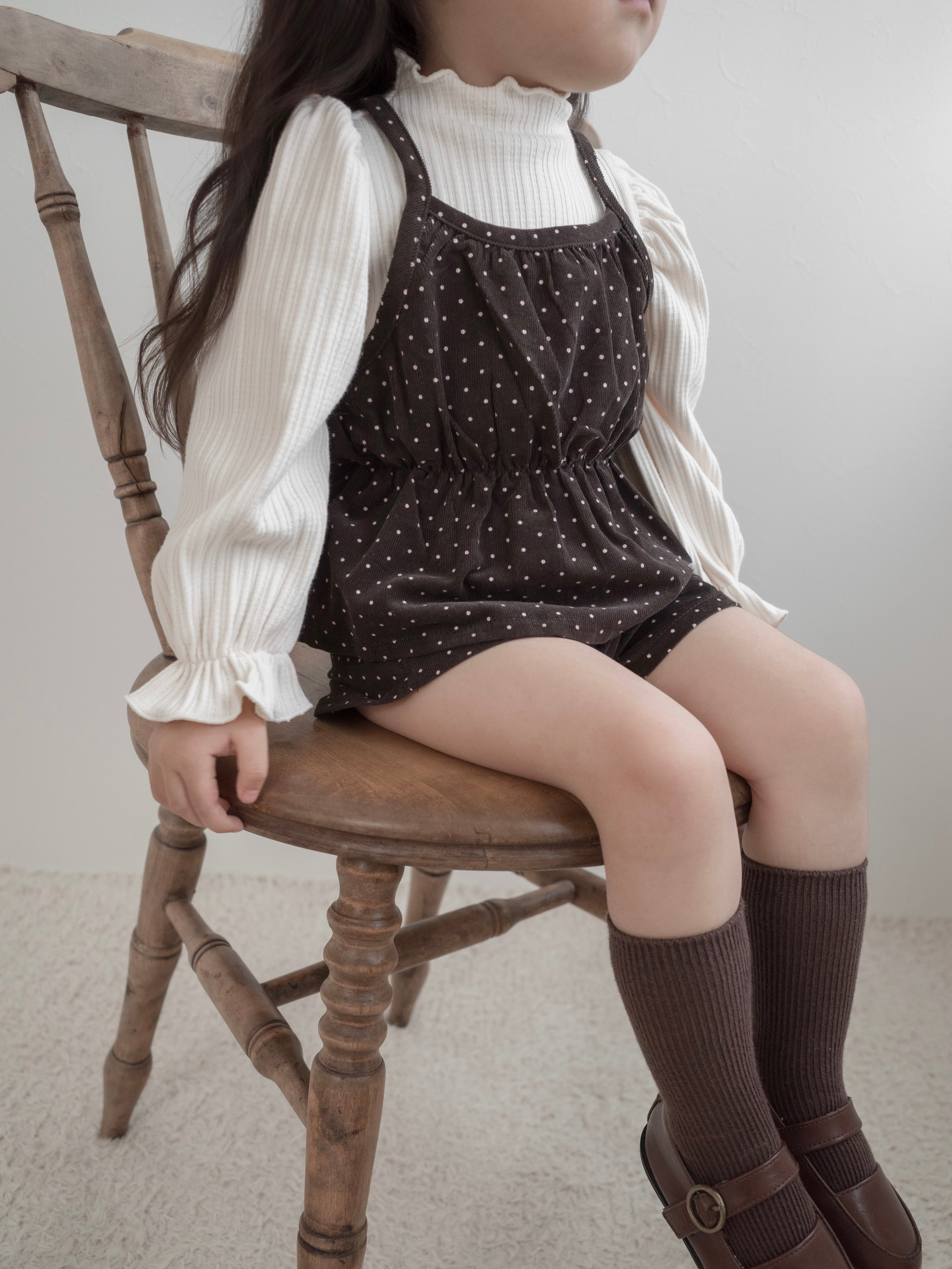 Mellow rib puff tops