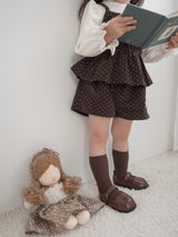 Mellow rib puff tops