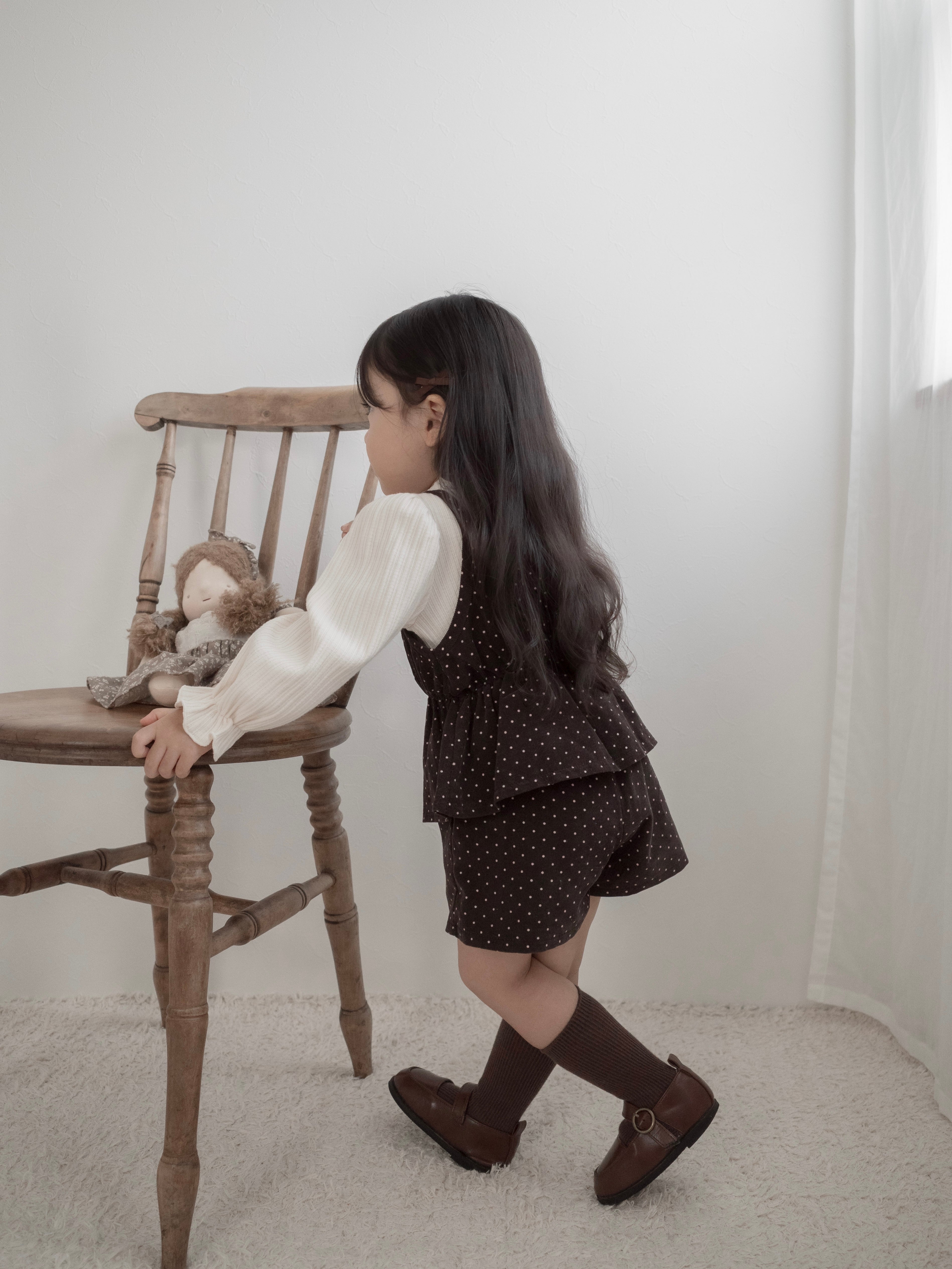 Mellow rib puff tops