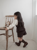 Mellow rib puff tops