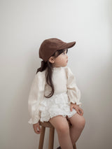 Mellow rib puff tops