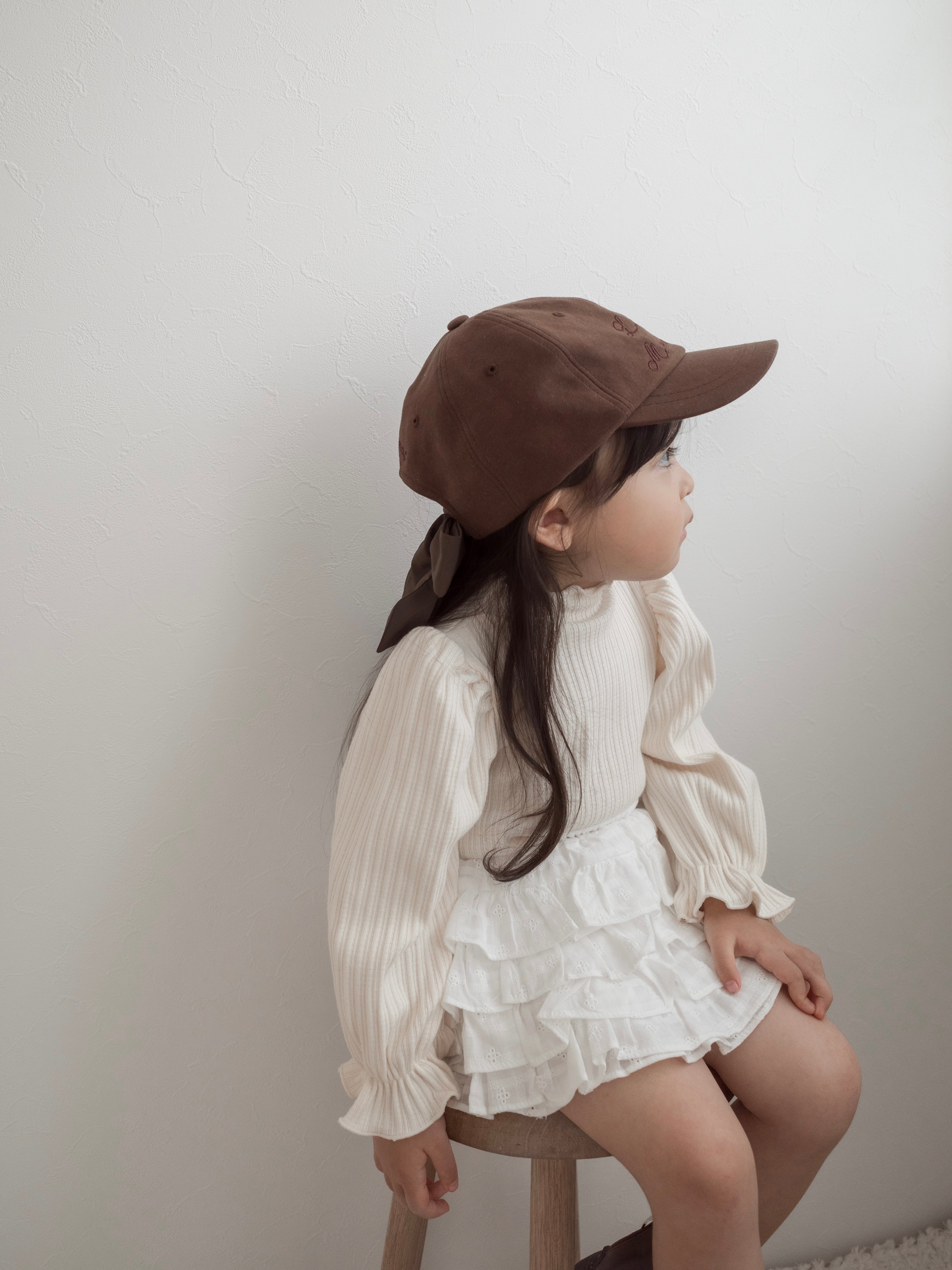 Mellow rib puff tops