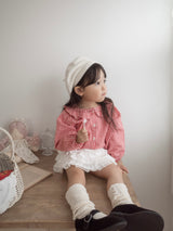 Bell check blouse