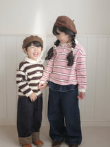 Frill denim pants