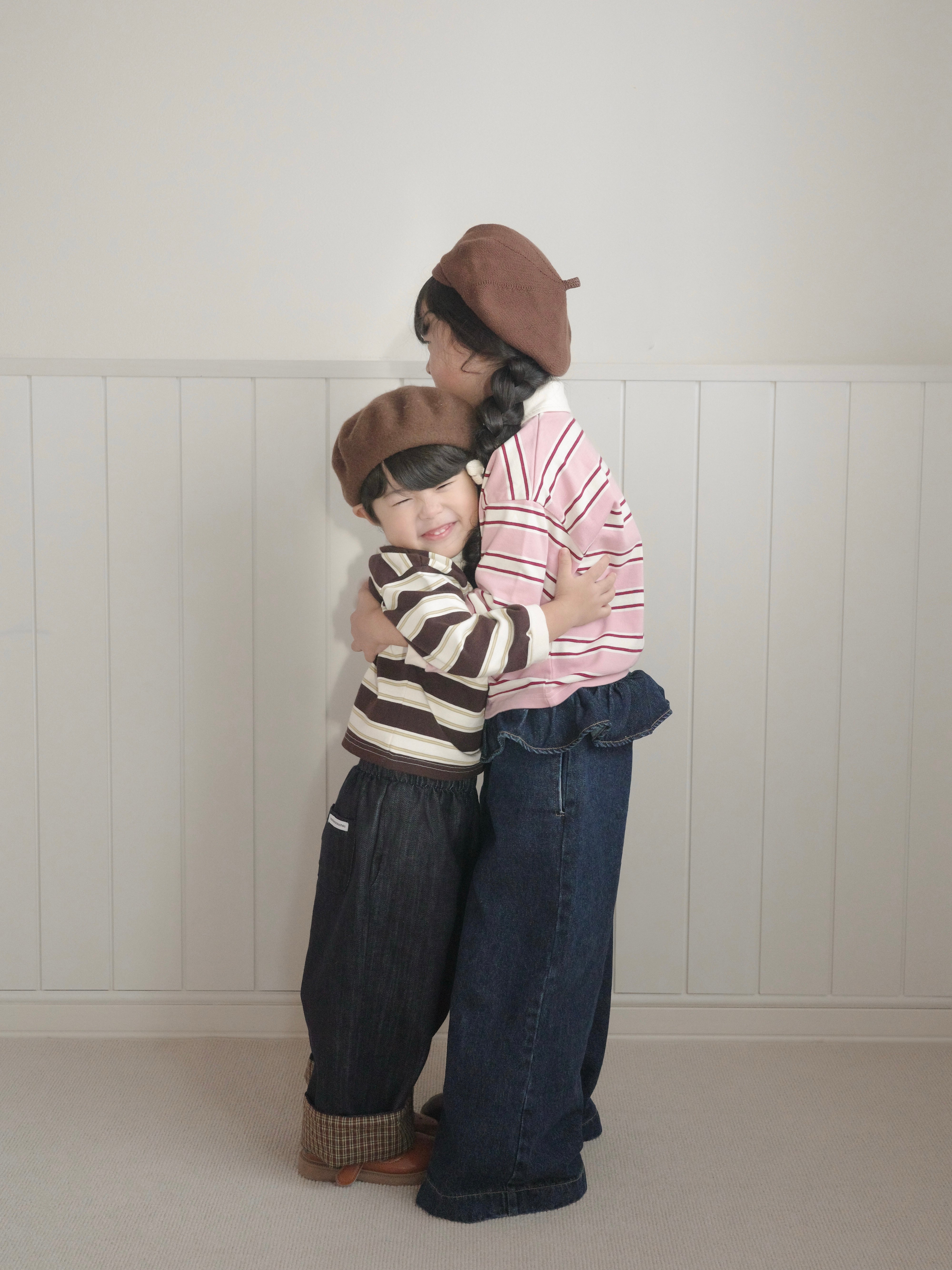 Frill denim pants