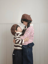 Frill denim pants