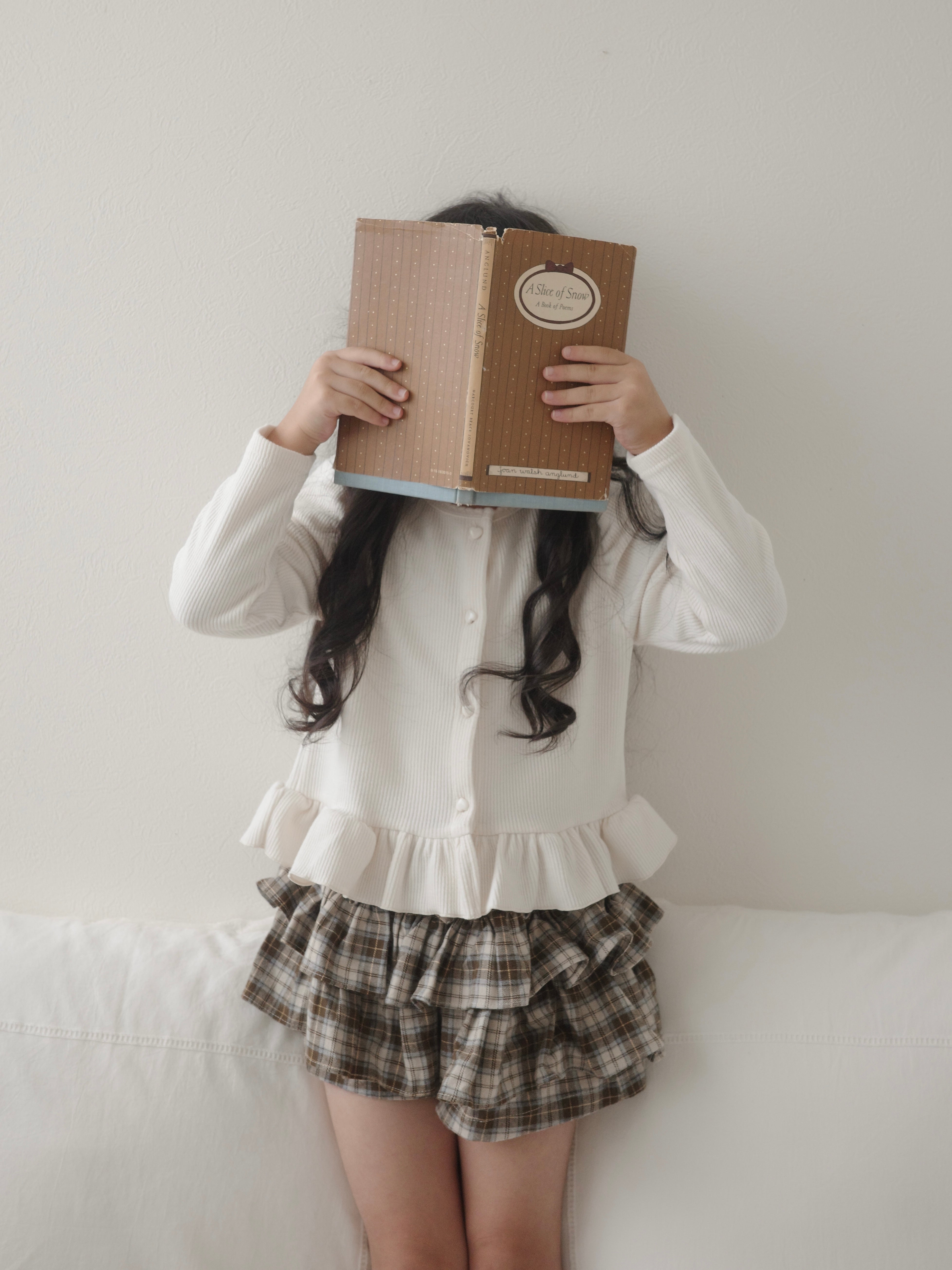 Puff frill cardigan
