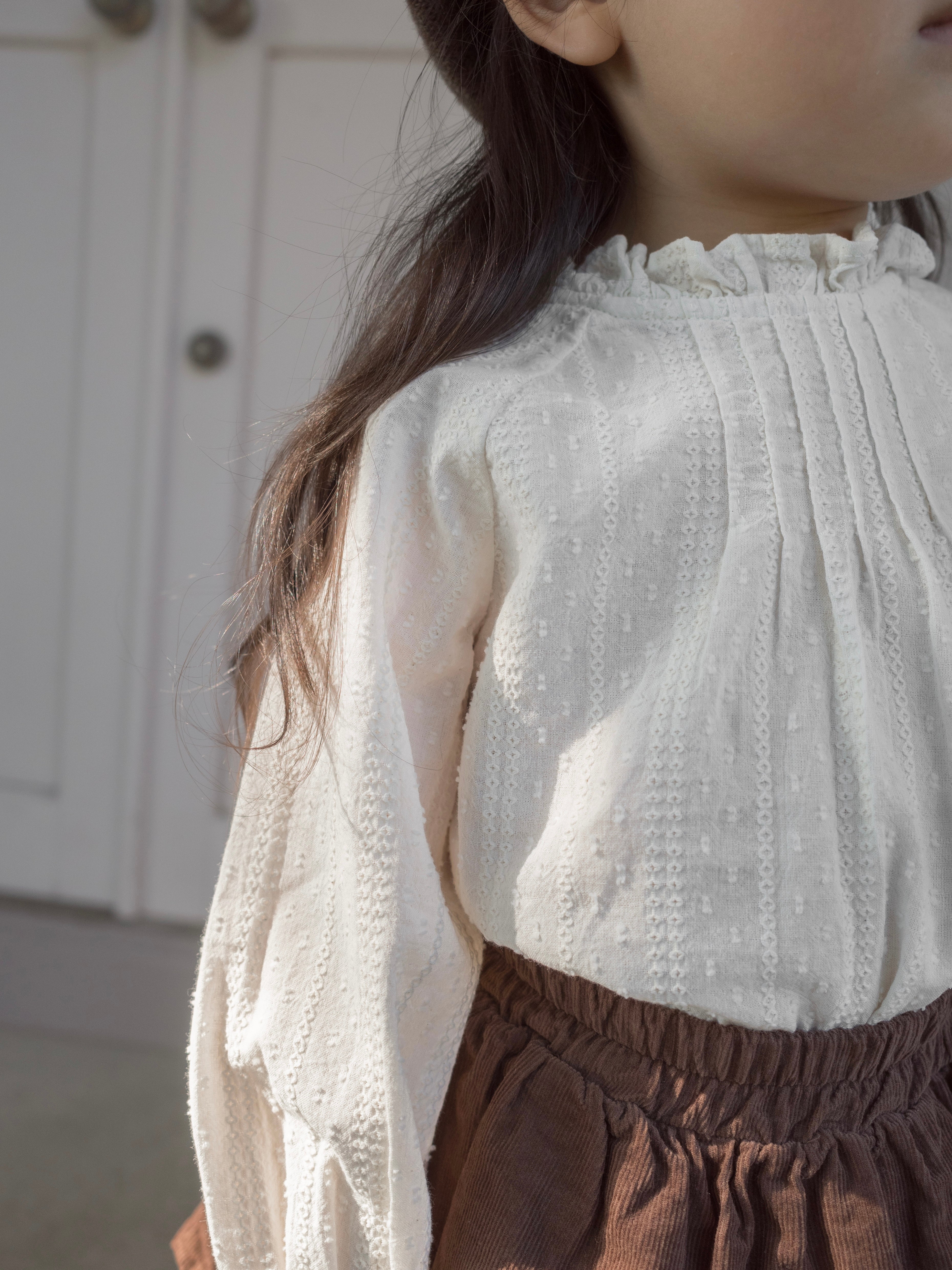 Flora tuck blouse
