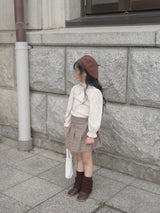 Small check skirt