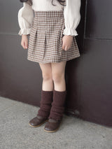 Small check skirt