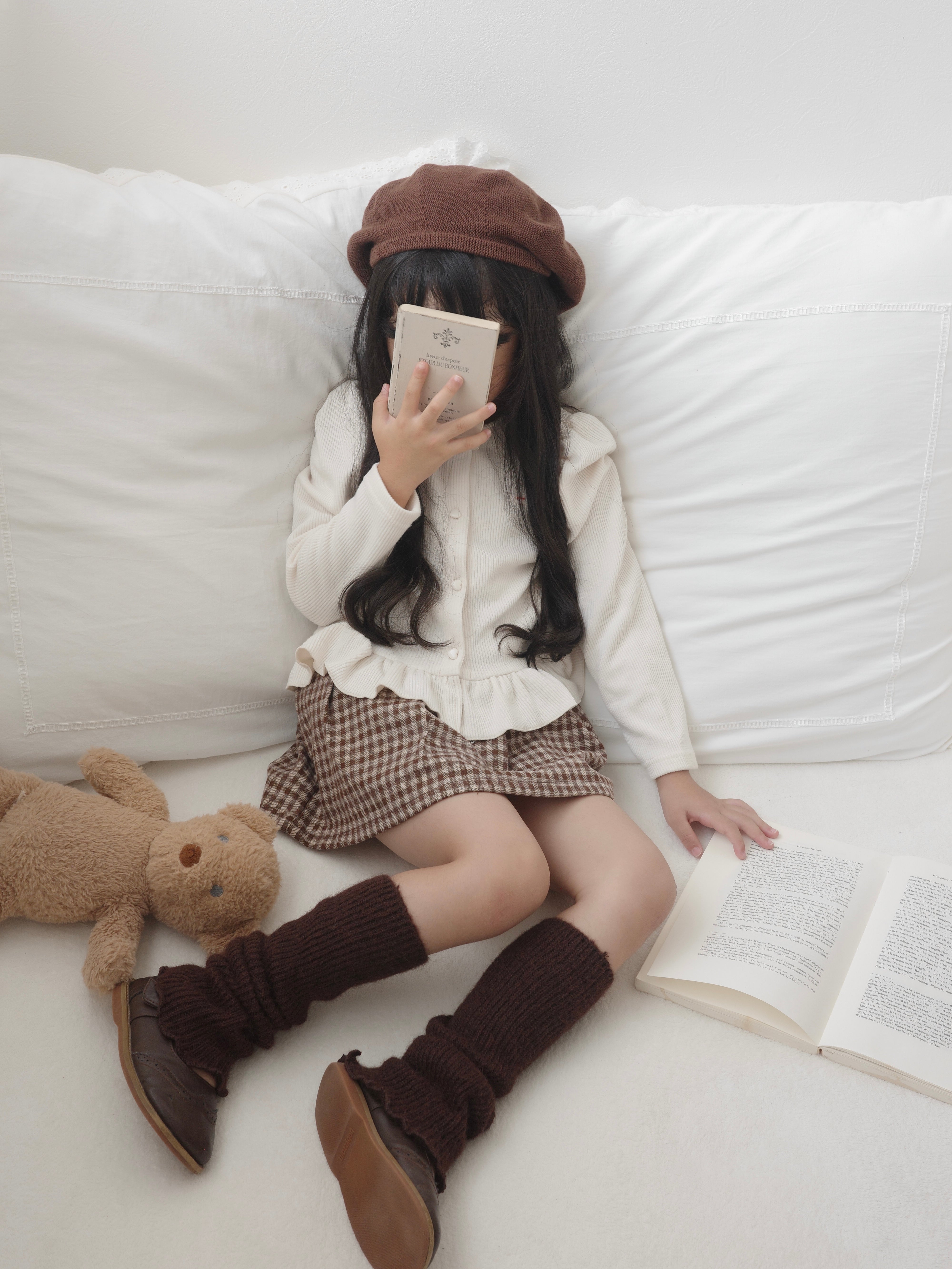 Small check skirt
