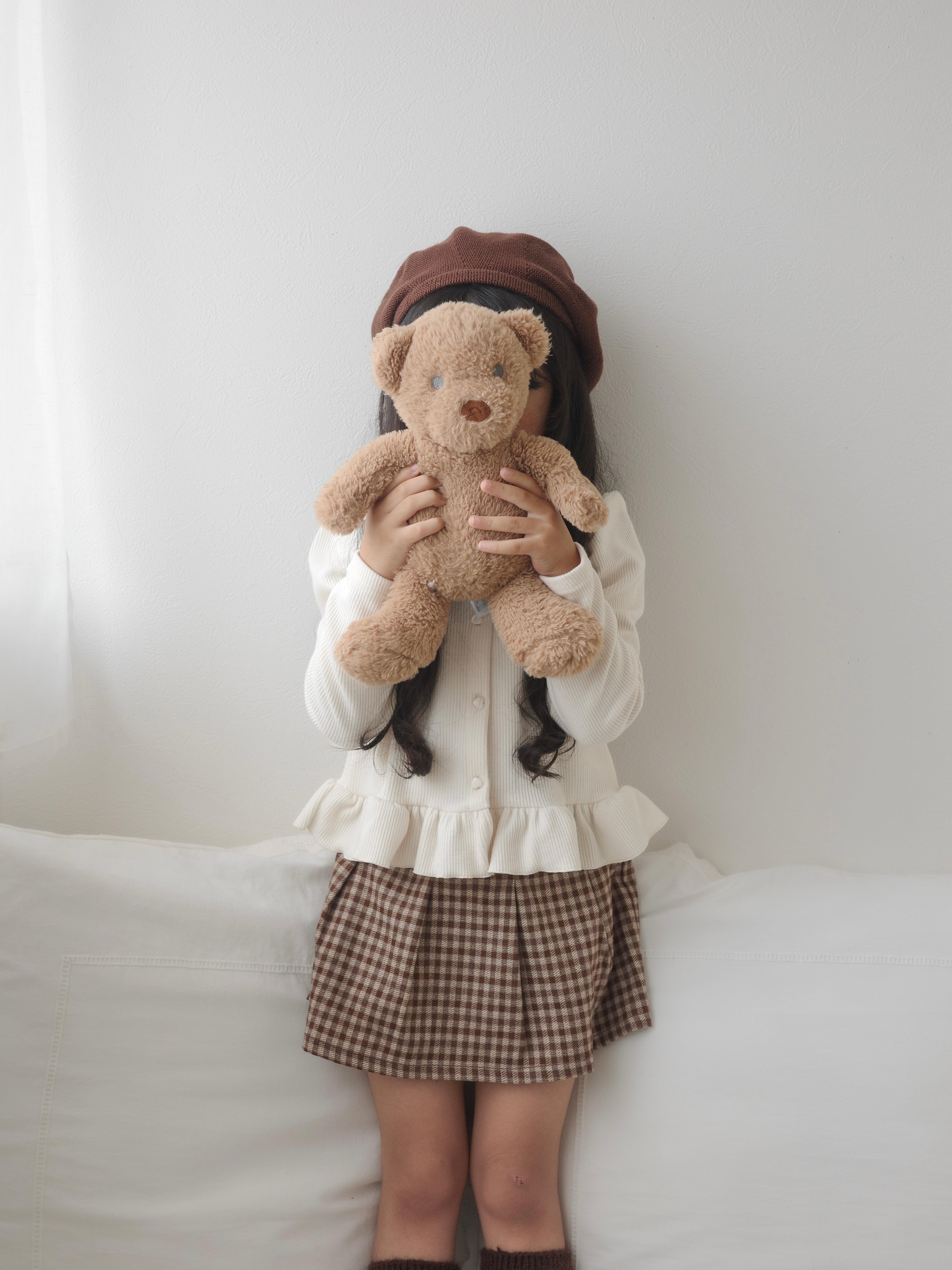 Small check skirt