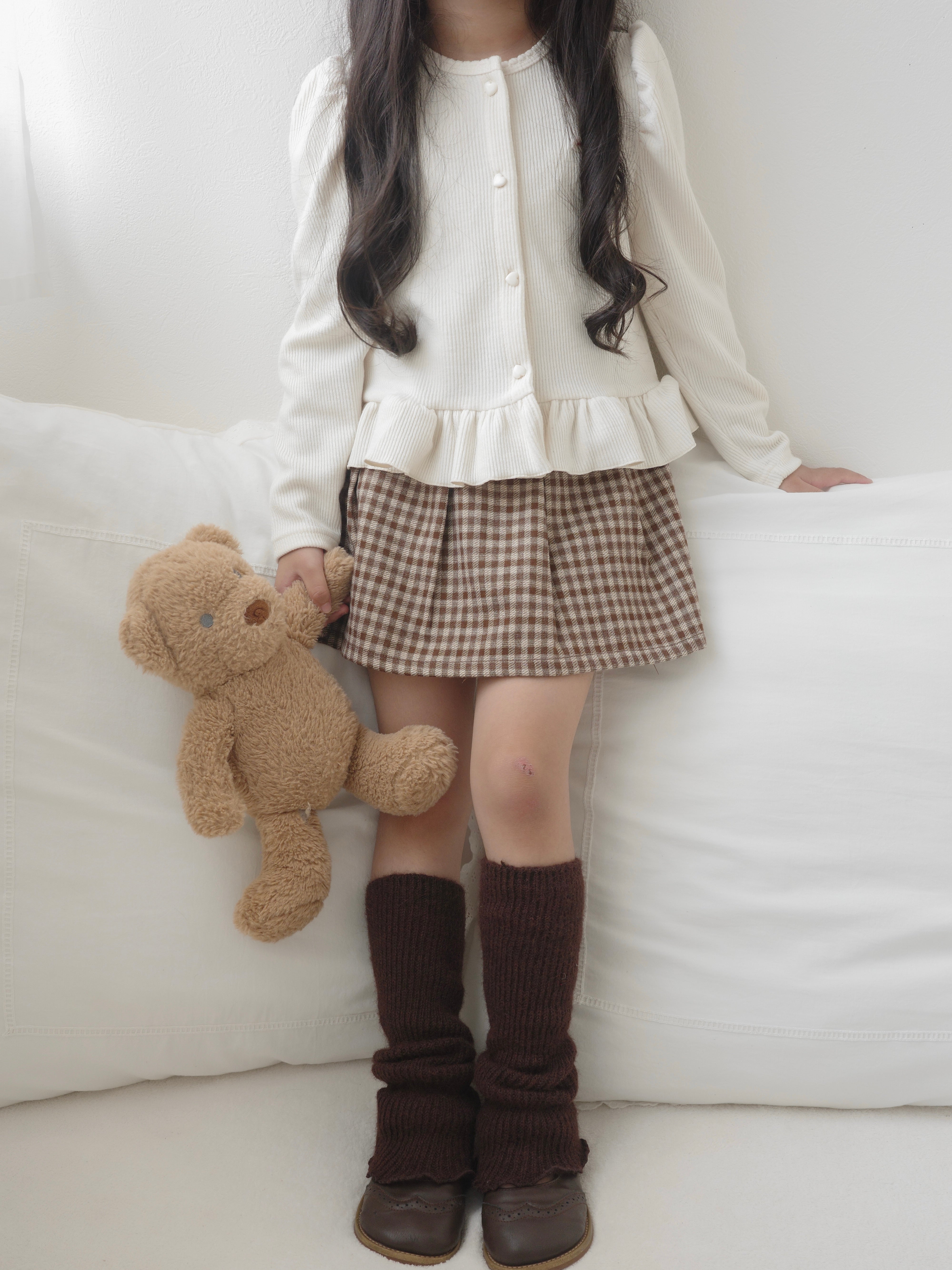 Small check skirt