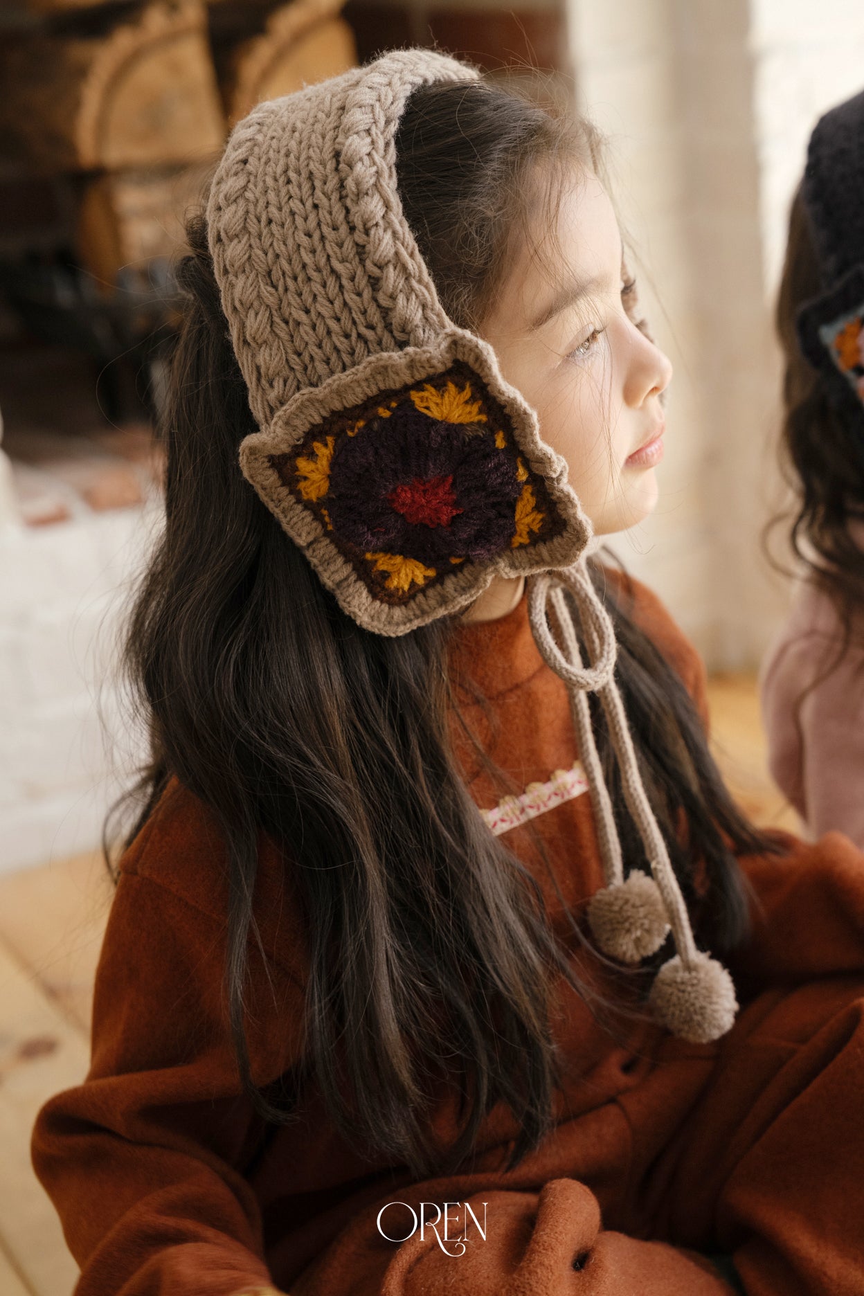 [OREN] Tigi flower knit hairband