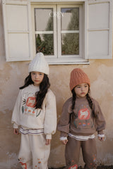 [OREN] Romi garden brushed sweatshirt set