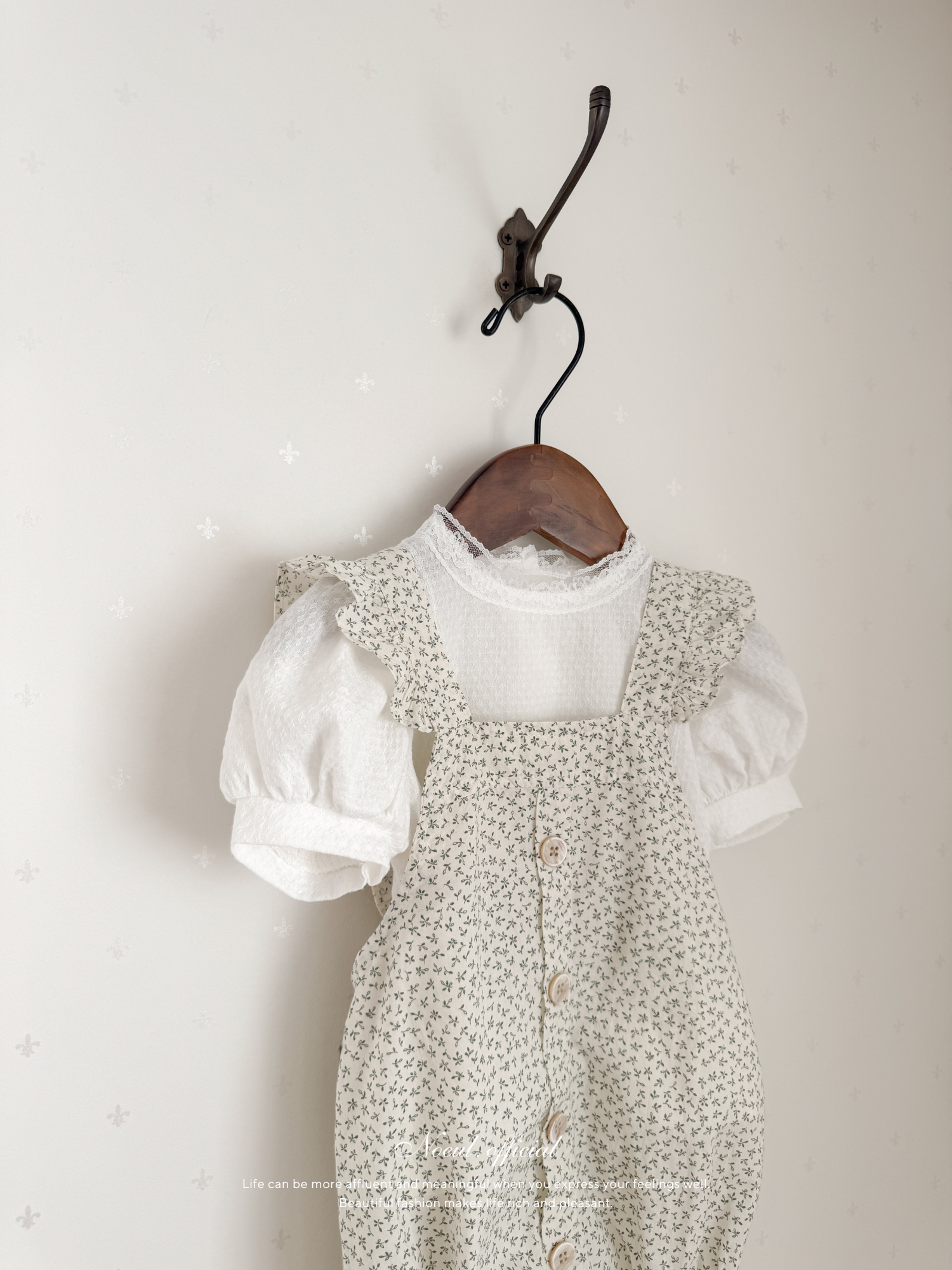 Charming frill rompers