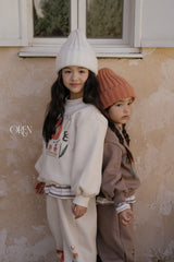[OREN] Romi garden brushed sweatshirt set
