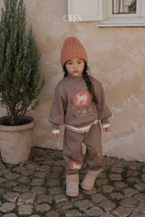 [OREN] Romi garden brushed sweatshirt set