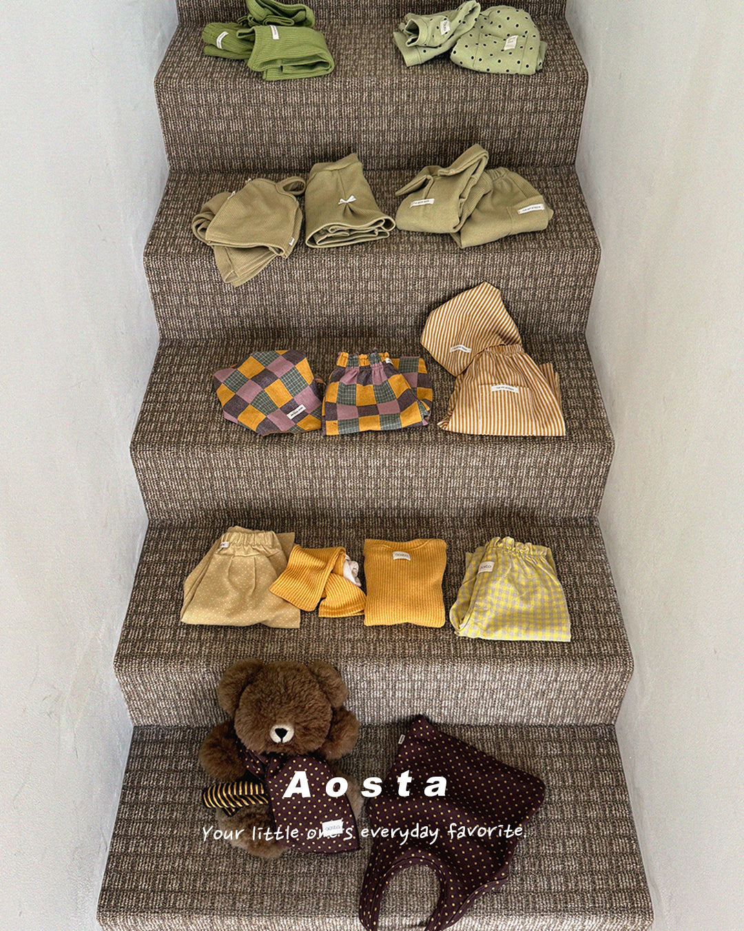 ［Aosta］Butter Button Tee