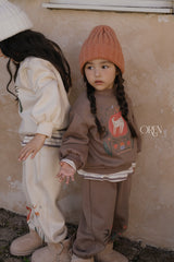 [OREN] Romi garden brushed sweatshirt set