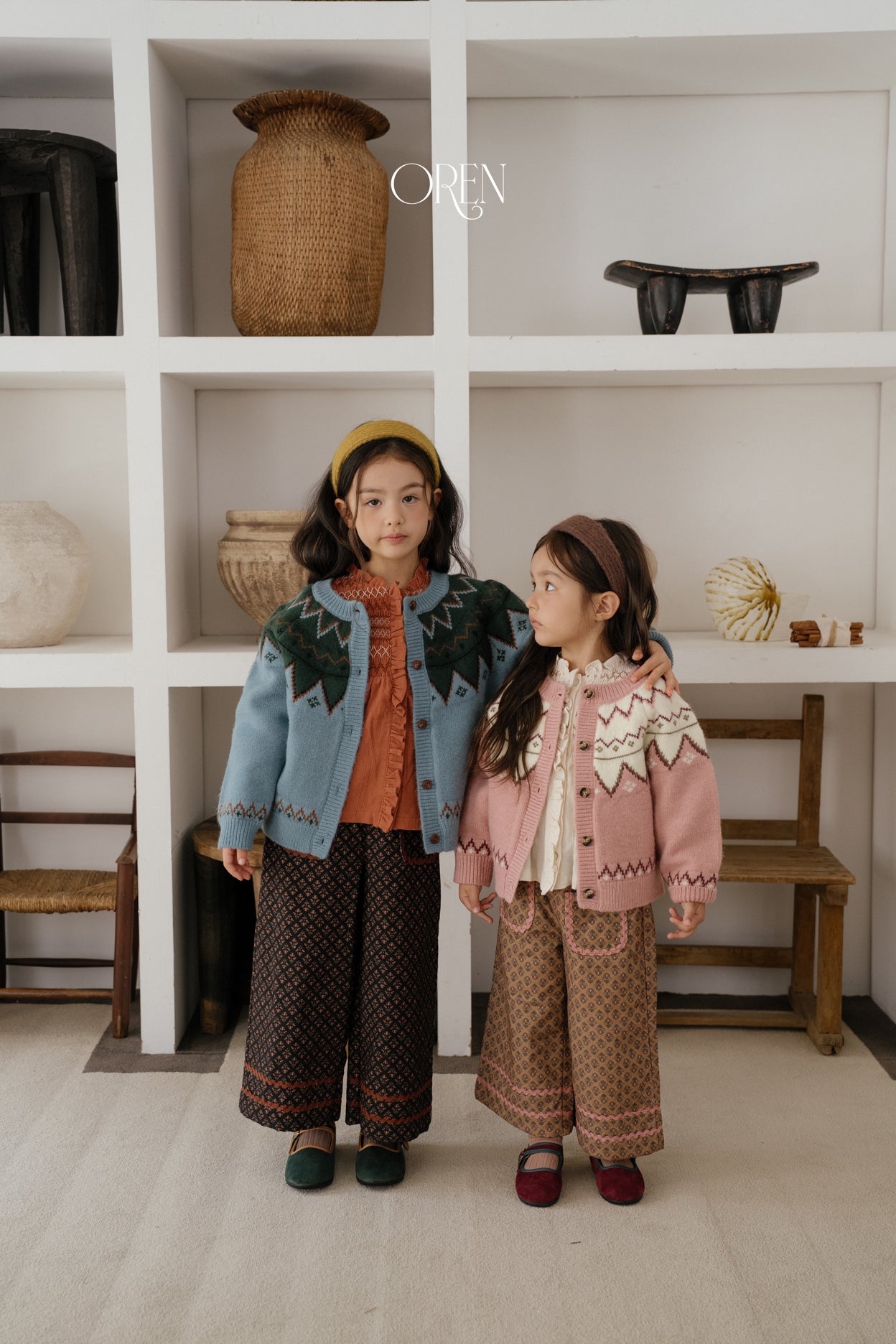[OREN] Oslo reversible knit cardigan