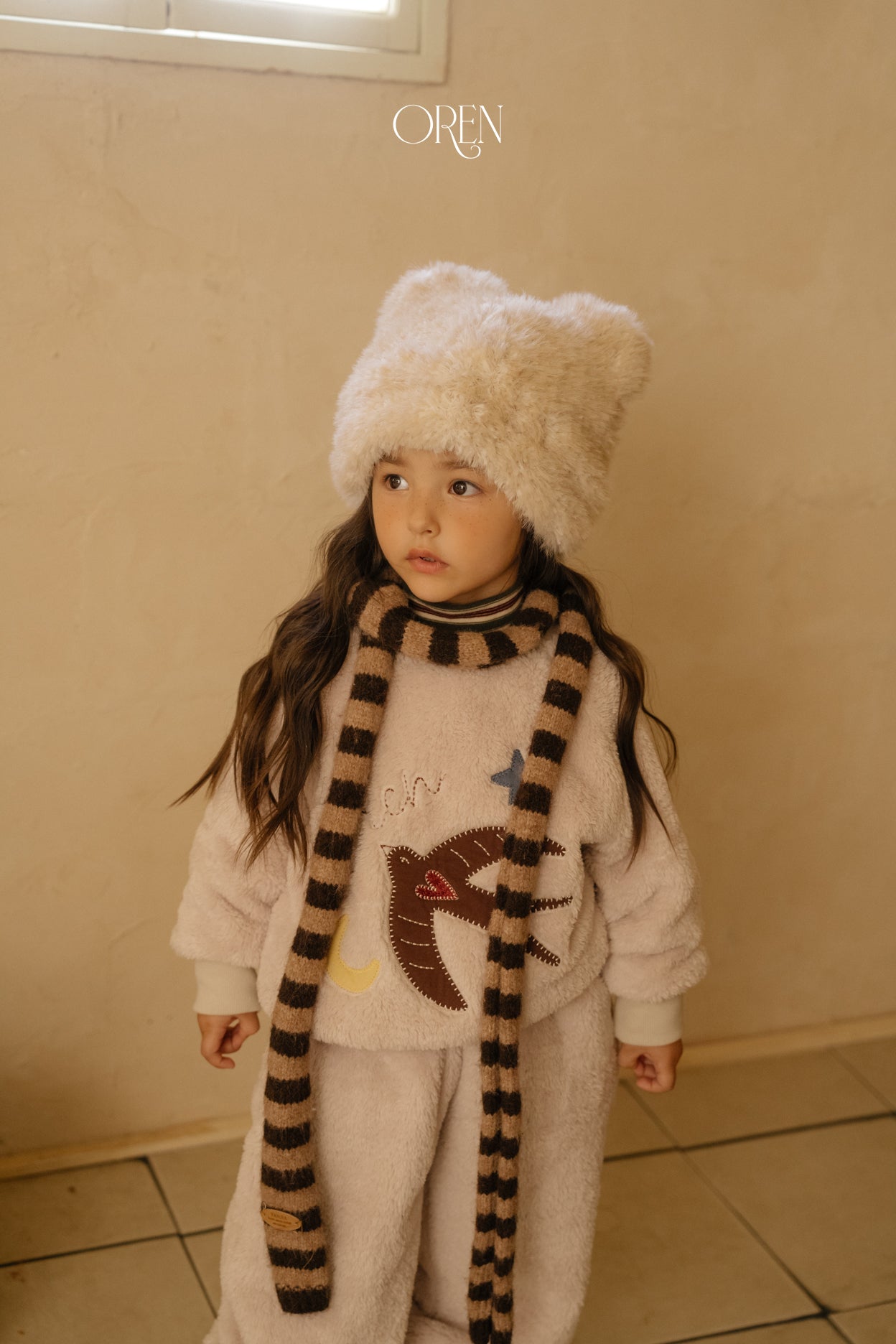 [OREN] Cat fur beanie