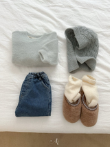 [atomeme] Half Slit Denim