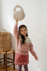 [OREN] Bella embroidery culotte pants