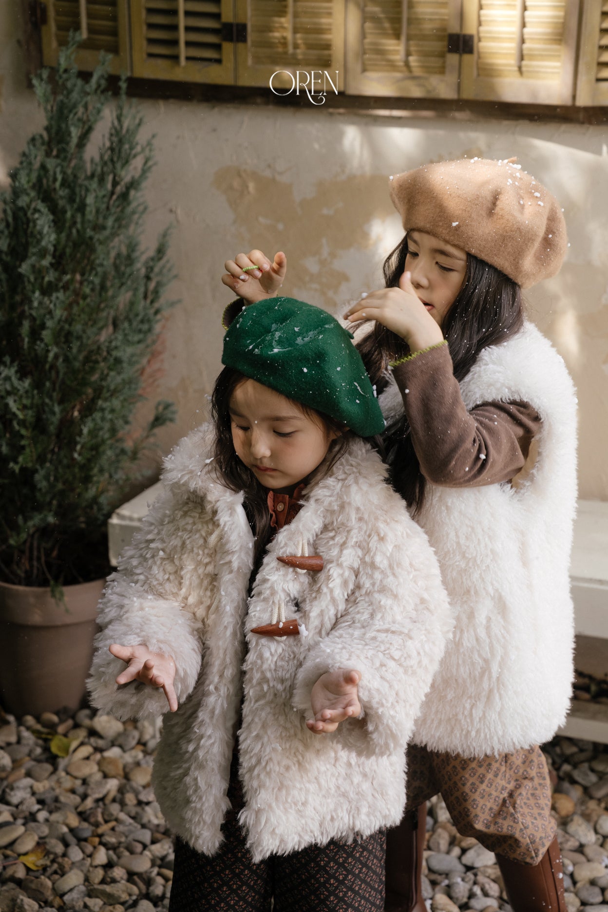 [OREN] Berni toggle fur jacket