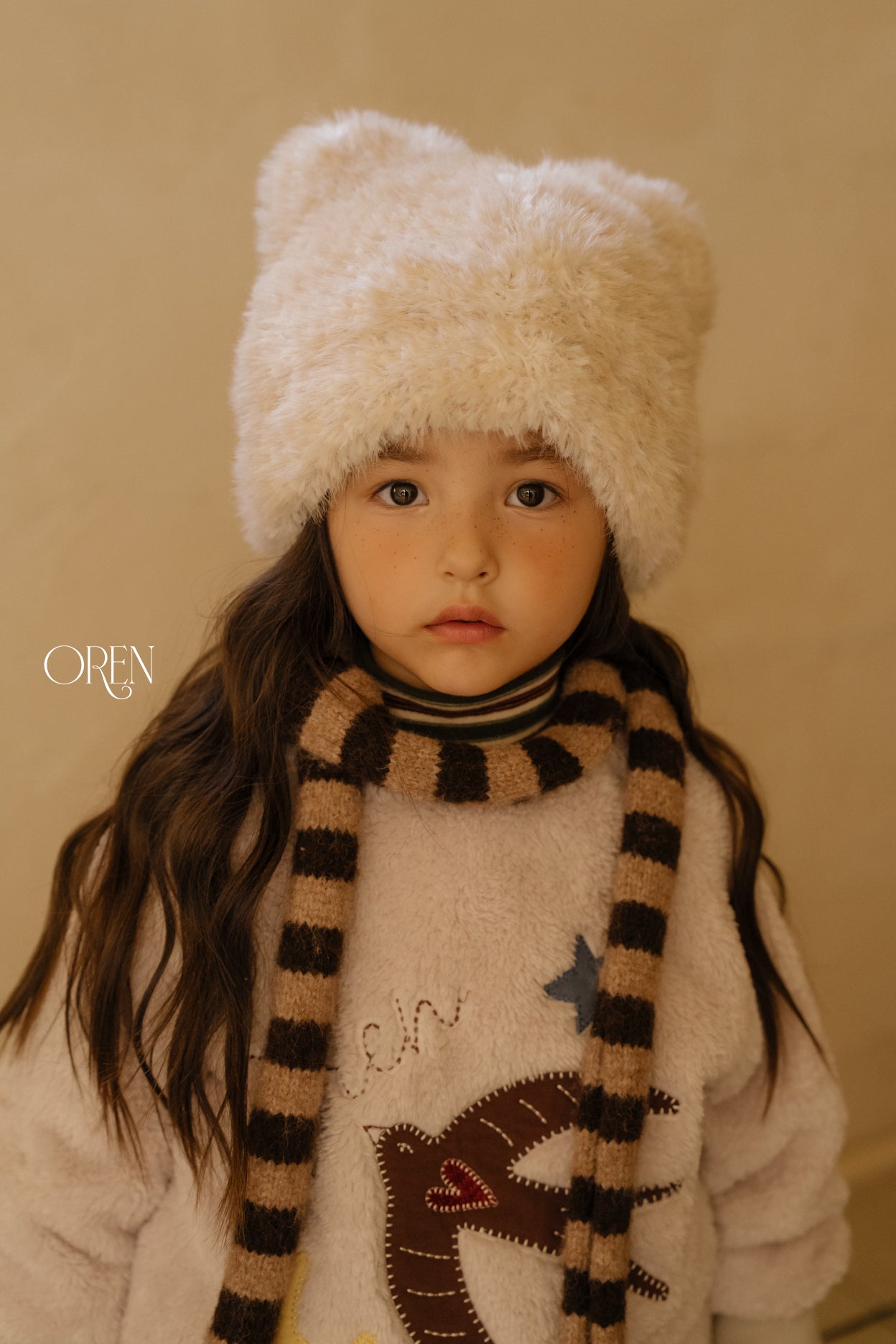 [OREN] Cat fur beanie