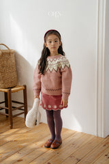 [OREN] Bella embroidery culotte pants