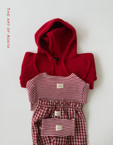 ［Aosta］Knit Cookie Hoodie