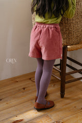 [OREN] Velour rib tights