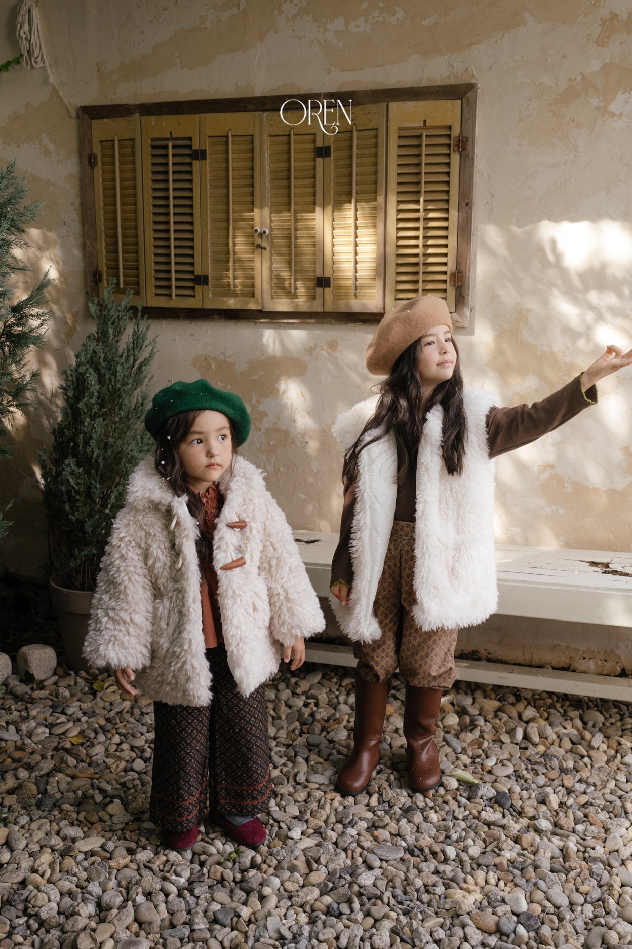 [OREN] Berni toggle fur jacket