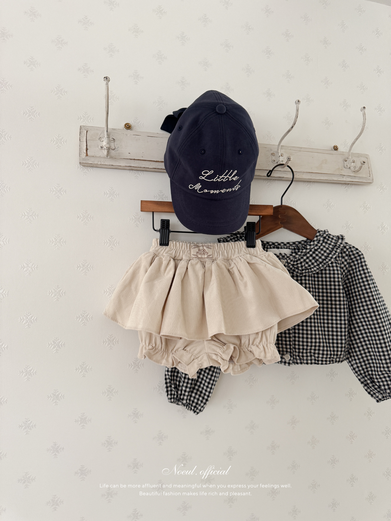 Bell check blouse