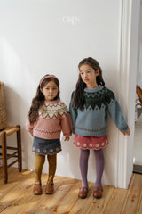 [OREN] Bella embroidery culotte pants