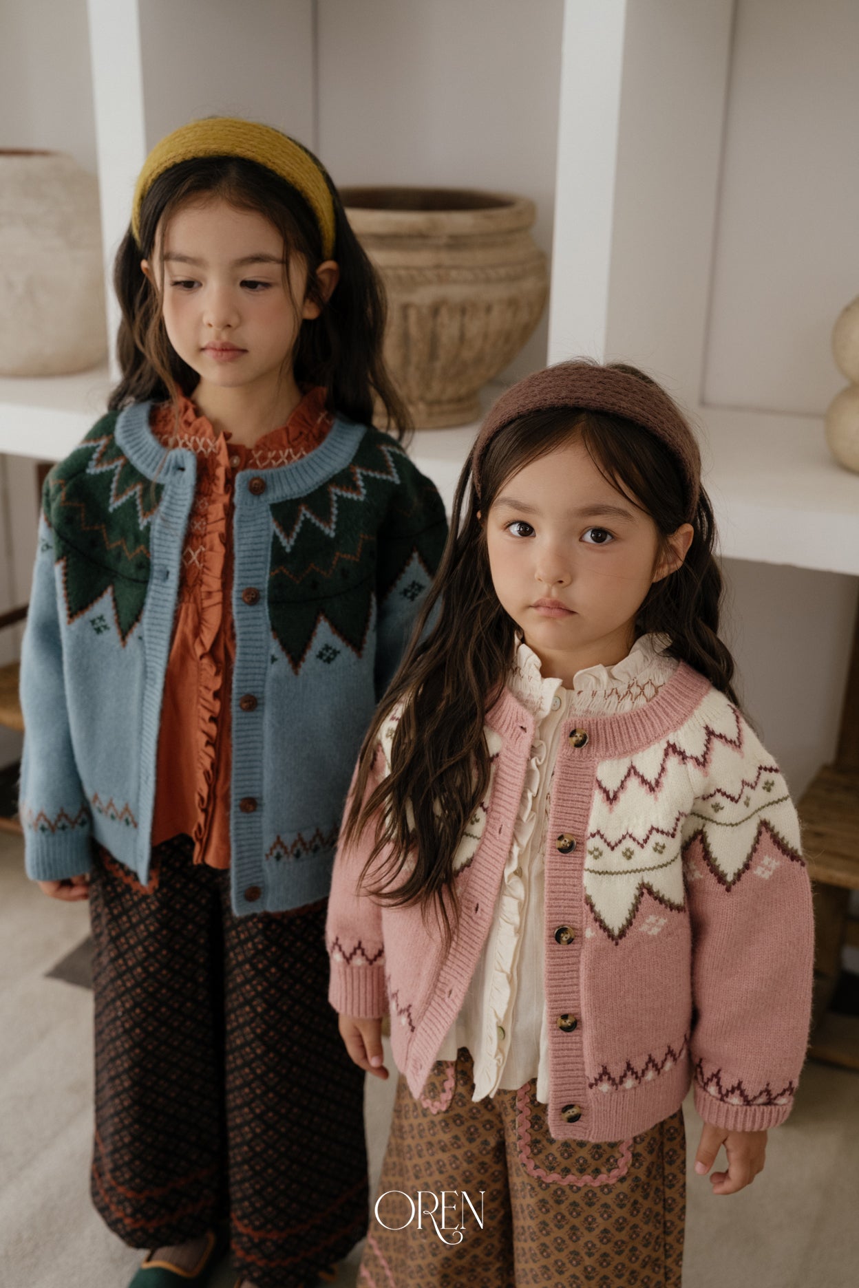 [OREN] Oslo reversible knit cardigan