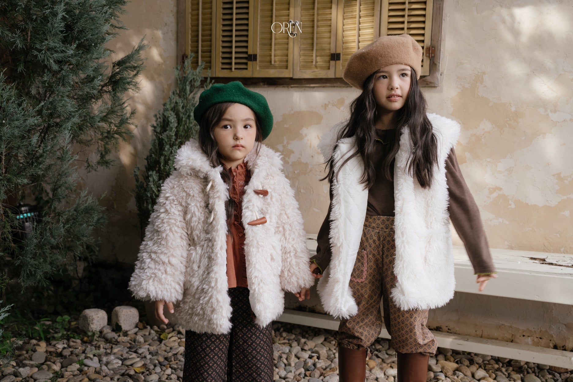 [OREN] Berni toggle fur jacket