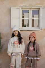 [OREN] Romi garden brushed sweatshirt set