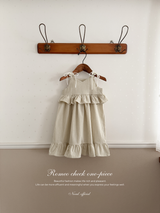 Romeo check one-piece