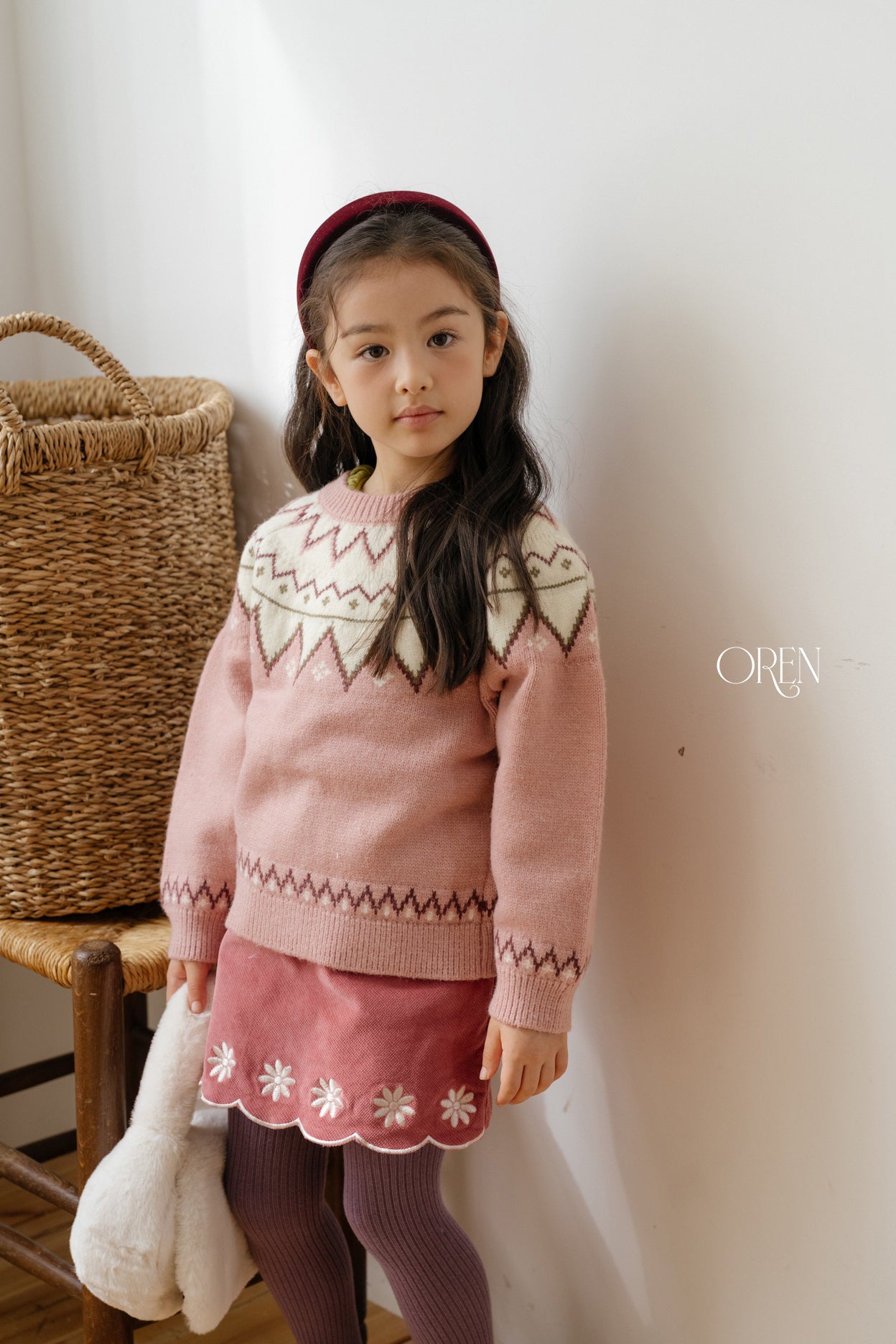 [OREN] Bella embroidery culotte pants