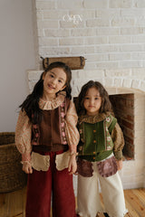 [OREN] Berte fleur knit vest