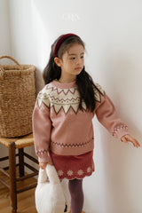 [OREN] Bella embroidery culotte pants